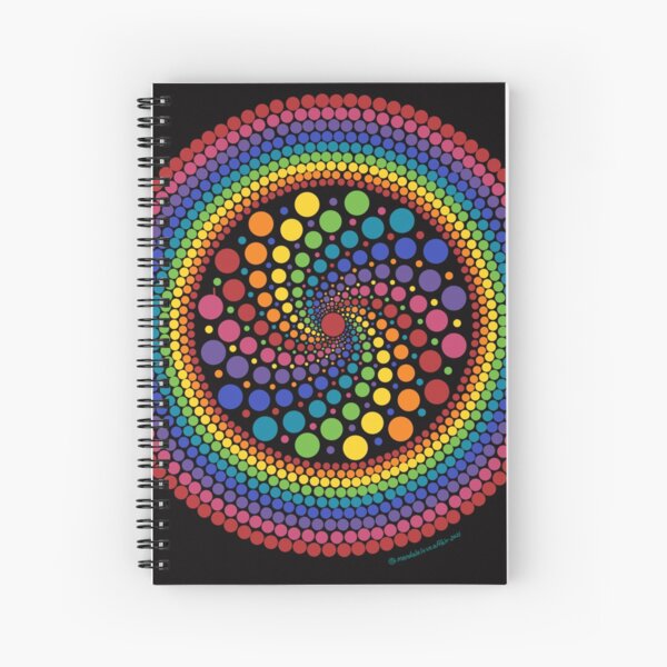 Baby Pink Mandala Dot Art Hardcover Journal for Sale by