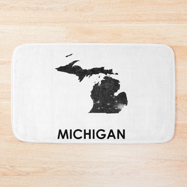 Item preview, Michigan Street Map designed and sold by AmazingMapArt.
