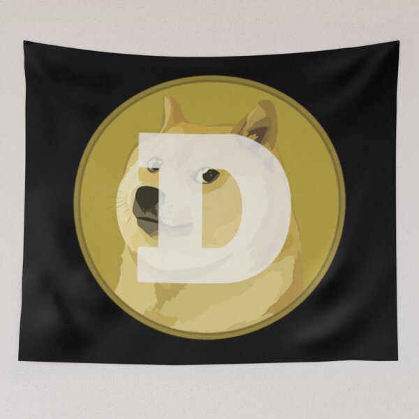Item preview, Dogecoin dog logo  designed and sold by Blacksoulgear.