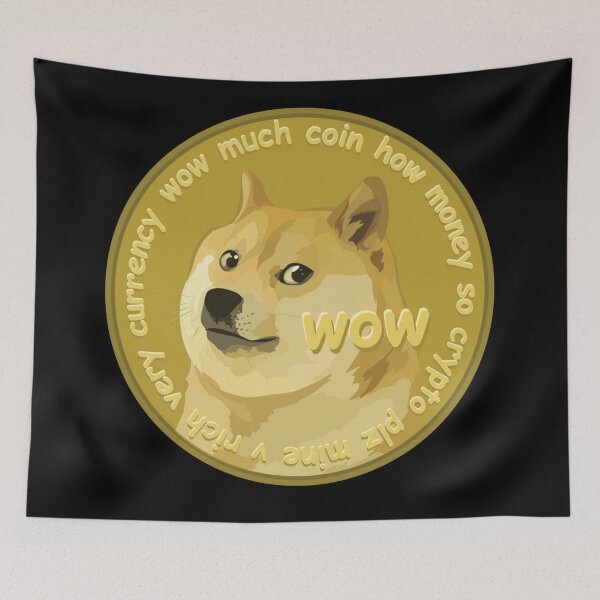 Item preview, Dogecoin dog coin logo designed and sold by Blacksoulgear.