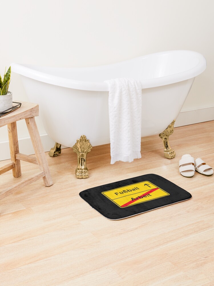 Thumbnail 2 of 6, Bath Mat, Soccer designed and sold by GeogDesigns.