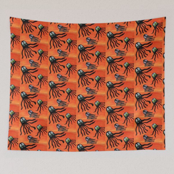 Item preview, Octopi in a neon sea designed and sold by artysmartymum1.
