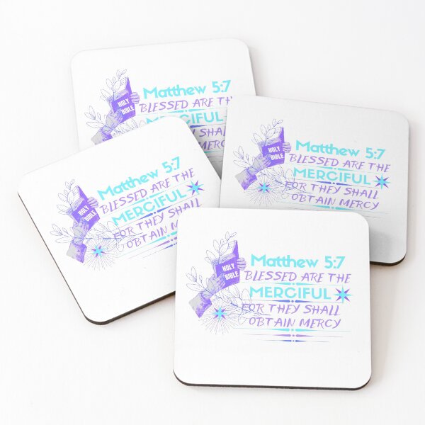 Item preview, St Matthew 5:7 blessed are the merciful-forgiveness//compassion  designed and sold by Mammanation.