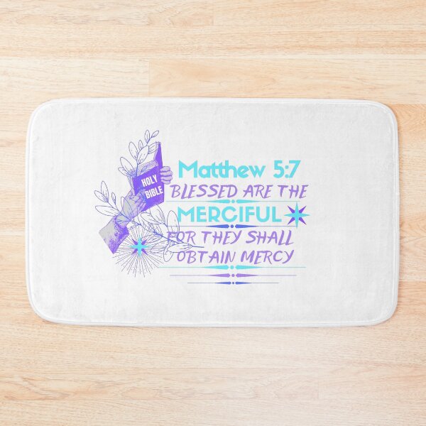 Item preview, St Matthew 5:7 blessed are the merciful-forgiveness//compassion  designed and sold by Mammanation.