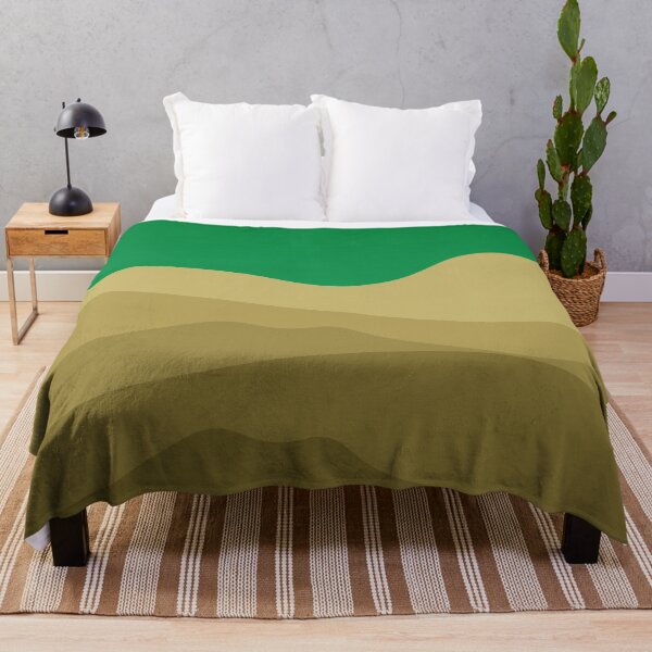 Item preview, 5 Shades of Gold Hills in Gradient Green Sky designed and sold by ShaunSandhu.