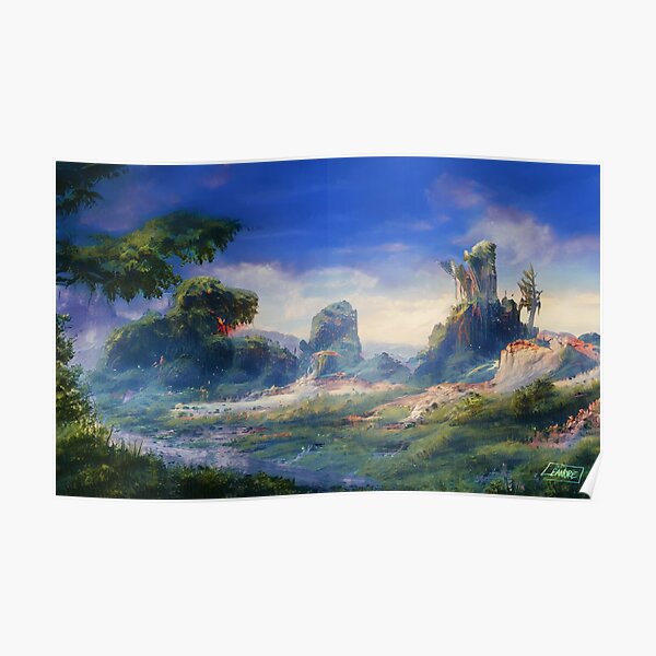 Peaceful & Lush Poster