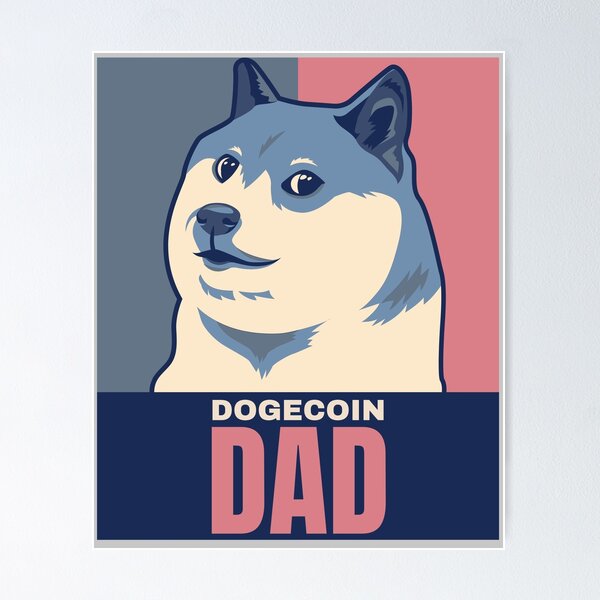 Artikel-Vorschau von Dogecoin Geschenke Retro Dogecoin Dad, designt und verkauft von TamGustam.