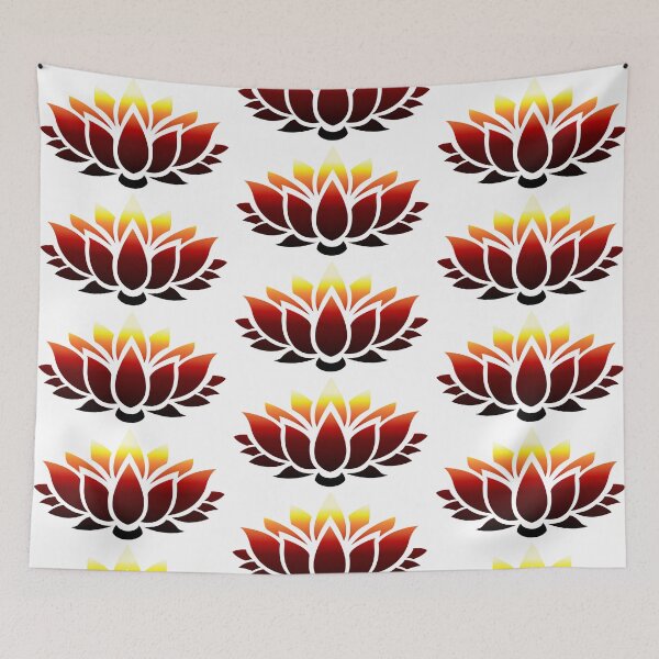 Item preview, Spring Lotus Flower In Flame Hue designed and sold by RosieSunflower.