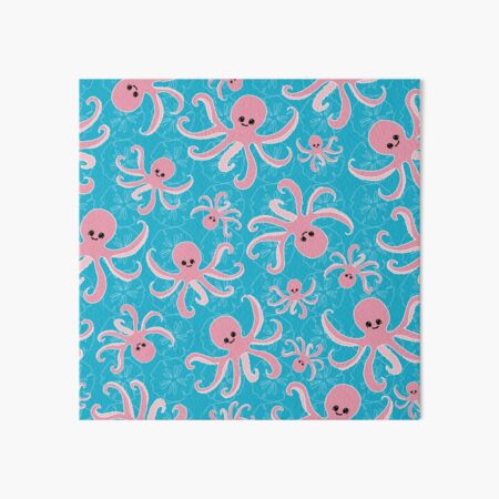 Pinky the Baby Octopus by Creative Bee Studios Art Board Print