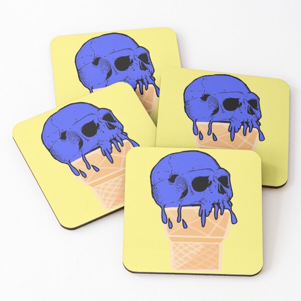 Item preview, BLUE SKULL ICE CREAM CONE  designed and sold by lululsq.