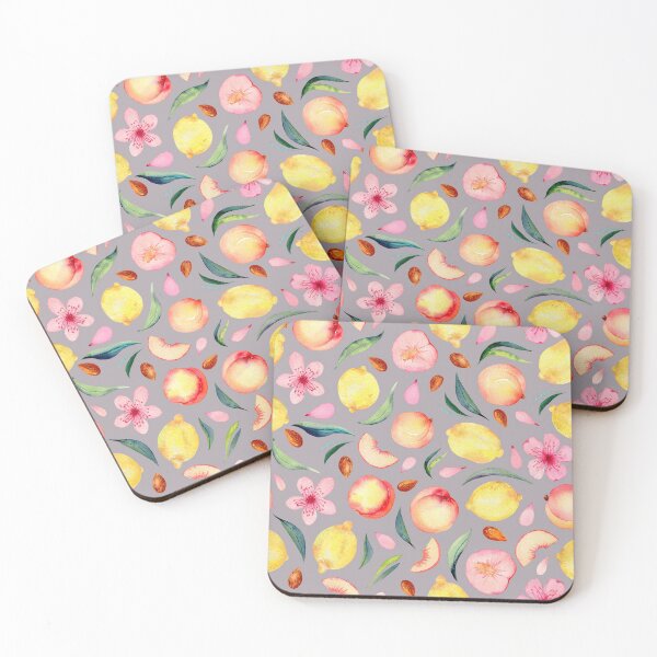 Item preview, Peaches and lemons watercolor pattern designed and sold by AnjeseAnna.