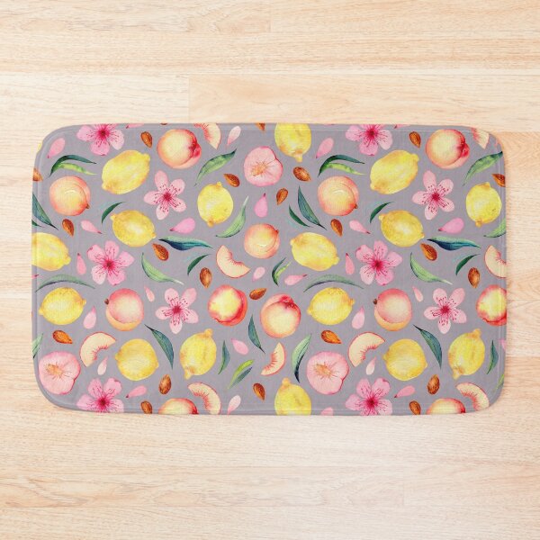 Item preview, Peaches and lemons watercolor pattern designed and sold by AnjeseAnna.