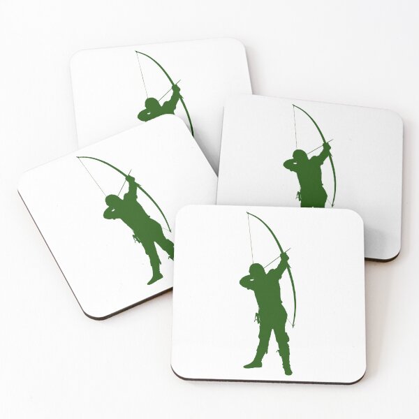 Item preview, Longbow archer silhouette - green designed and sold by NerdScribblings.