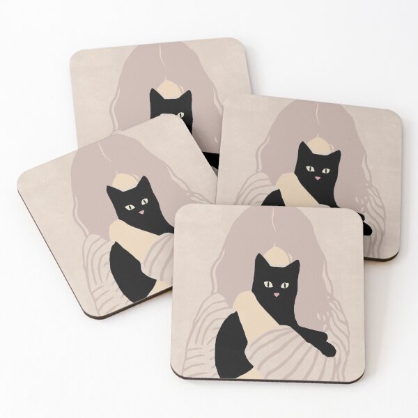 Item preview, Woman with Cat designed and sold by TheRedFinch.