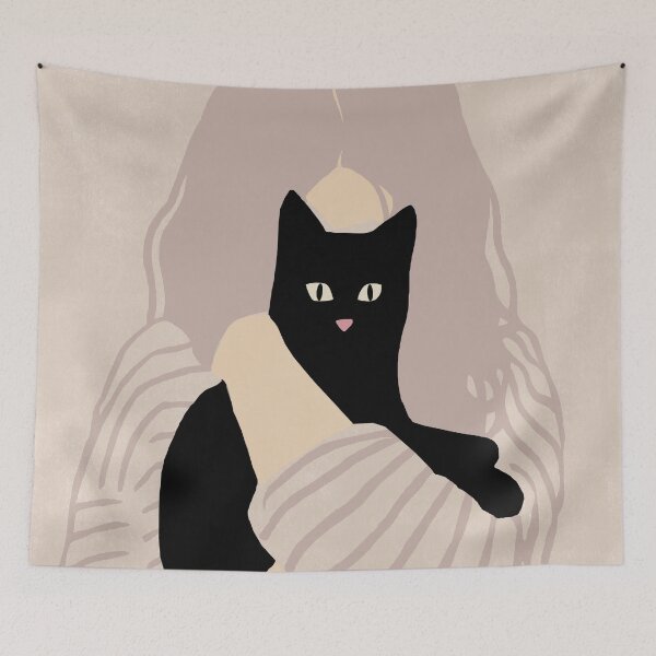 Item preview, Woman with Cat designed and sold by TheRedFinch.