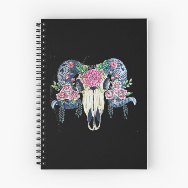 Item preview, Flowered Ram Skull designed and sold by kristypageart.