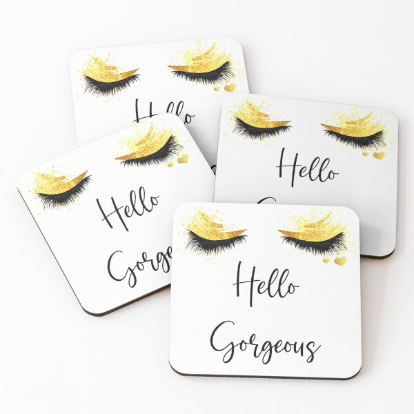 Item preview, Hello Gorgeous Golden Sparkles Eye Shadow Makeup designed and sold by BlossomSky.