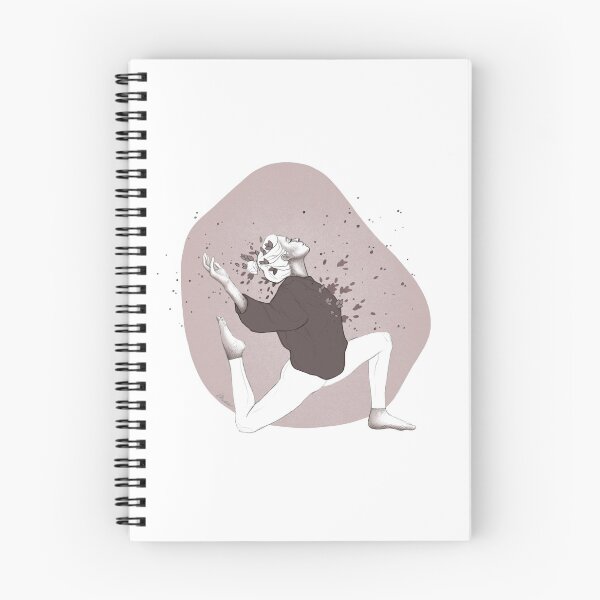 Item preview, Yoga Girl surrounded by leaves - Red Pencil Line Art Asana Sketch - Drawing by MadliArt designed and sold by MadliArt.