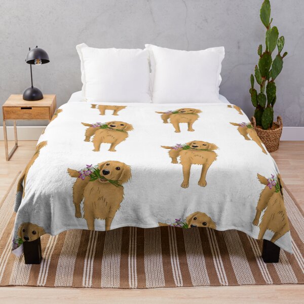 Item preview, Cute Golden Retriever Holding Spring Flowers | For Retriever Owners | For Dog Lovers designed and sold by ElysianCreation.