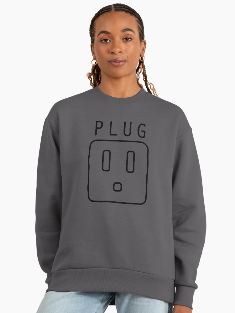Thumbnail 3 of 6, Premium Oversized Sweatshirt, PLUG [Roufxis-Rb] designed and sold by RoufXis.