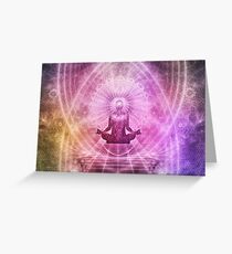 Yoga Buddha Style Greeting Card