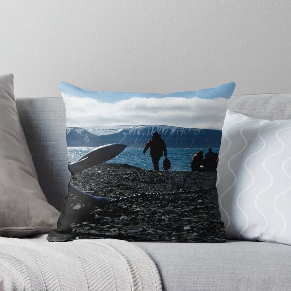 Item preview, Backlit Zodiac crew come ashore beside anchor designed and sold by Nick Dale Photography.