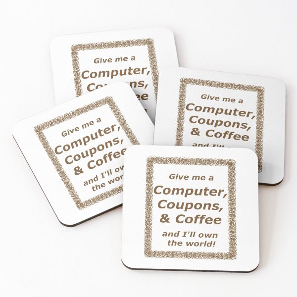 Item preview, Computer, Coupons, and Coffee in brown designed and sold by mrtraz.