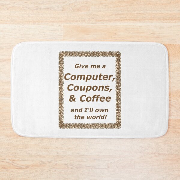 Item preview, Computer, Coupons, and Coffee in brown designed and sold by mrtraz.