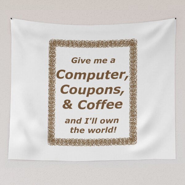 Item preview, Computer, Coupons, and Coffee in brown designed and sold by mrtraz.