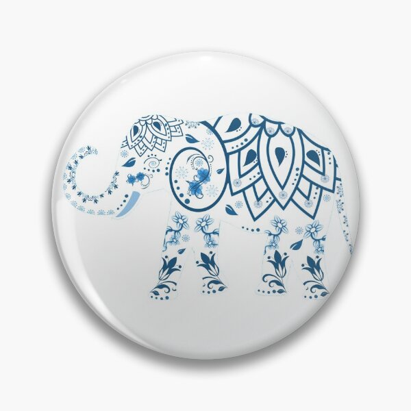 Item preview, Blue flowery mandala paisley elephant t-shirt designed and sold by MiloHarris.