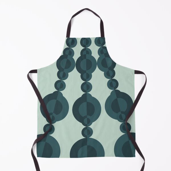 Item preview, Retro 1960's Disco Necklace Pattern Green Shadow designed and sold by wavethreat.
