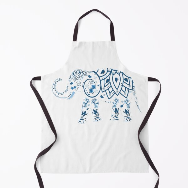 Item preview, Blue flowery mandala paisley elephant t-shirt designed and sold by MiloHarris.