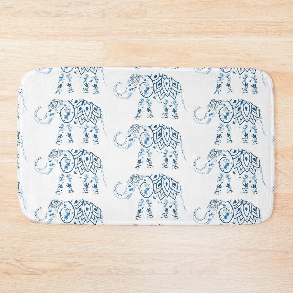 Item preview, Blue flowery mandala paisley elephant t-shirt designed and sold by MiloHarris.