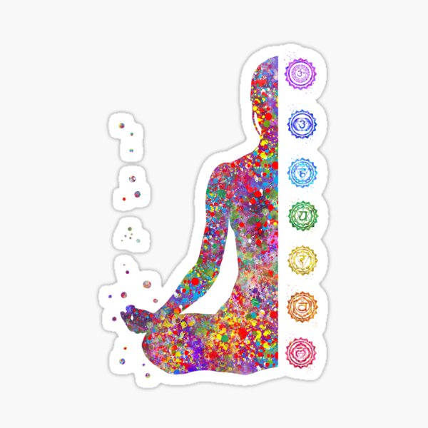 Chakra Stickers, Yoga Stickers, Chakra Art, Hippie Stickers 