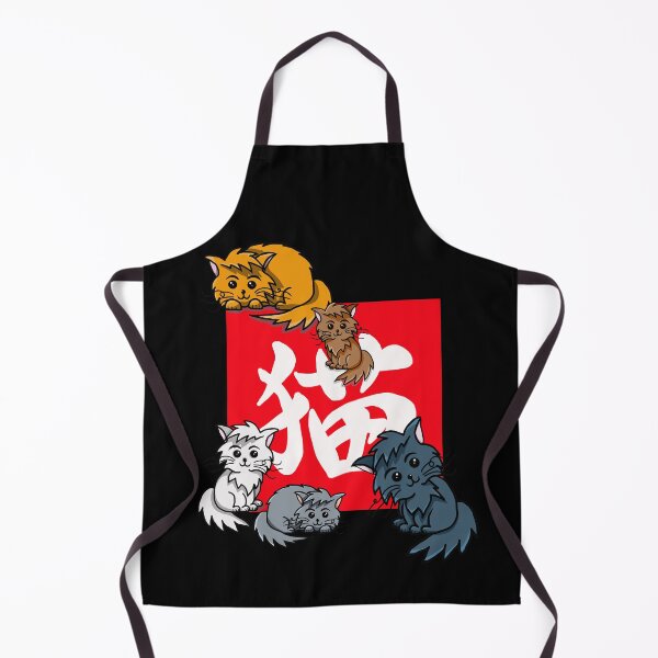 Item preview, cute cat and neko kanji design with a red square designed and sold by CuisineCat.
