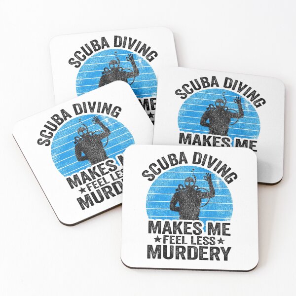 Item preview, Funny Diver Scuba Diving Gift Murdery Quote Divers designed and sold by Stronzi.