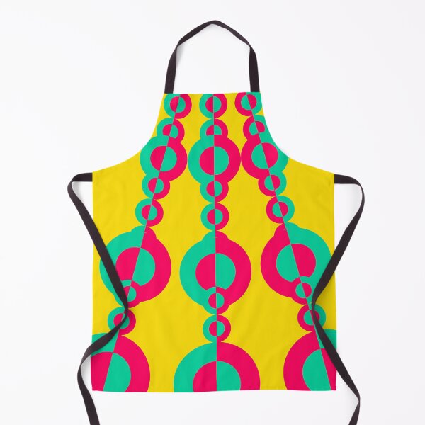 Item preview, Retro 1960's Disco Necklace Pattern Summer Floral pink green yellow designed and sold by wavethreat.
