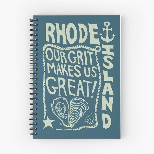 Item preview, Rhode Island - Our Grit Makes Us Great (moss) - original linocut design and print designed and sold by PixelPalmer.
