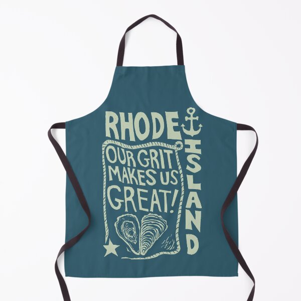 Item preview, Rhode Island - Our Grit Makes Us Great (moss) - original linocut design and print designed and sold by PixelPalmer.