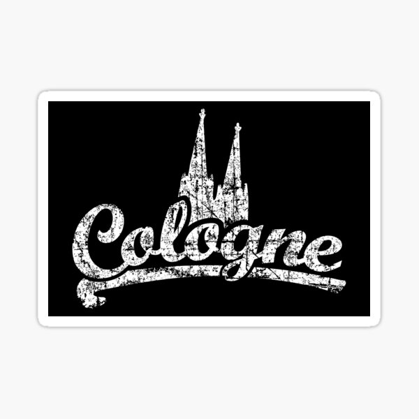 Cologne Classic Vintage Schwarz/Weiß Sticker