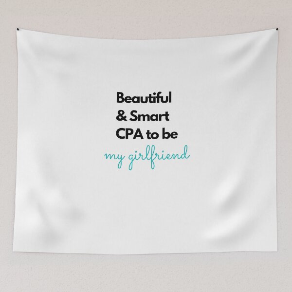 Item preview, Beautiful and smart CPA to be, my girlfriend blue designed and sold by Evartdesign.