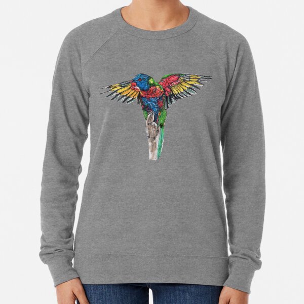 Delilah the Rainbow Lorikeet Lightweight Sweatshirt