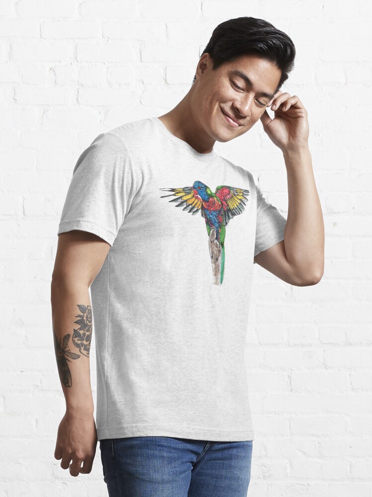 Alternate view of Delilah the Rainbow Lorikeet Essential T-Shirt