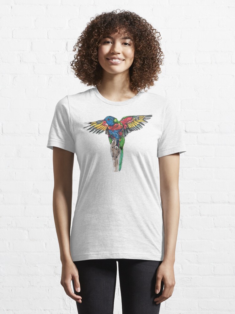 Alternate view of Delilah the Rainbow Lorikeet Essential T-Shirt