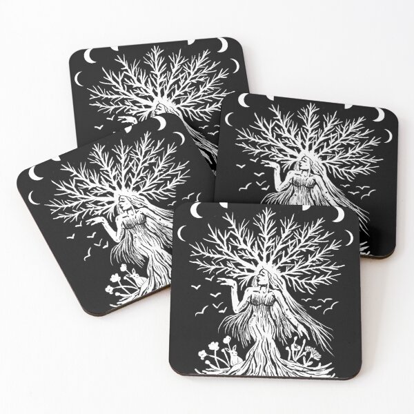 Item preview, Tree Goddess, Moon Phases, Gothic Witchy Nature designed and sold by lunaelizabeth.