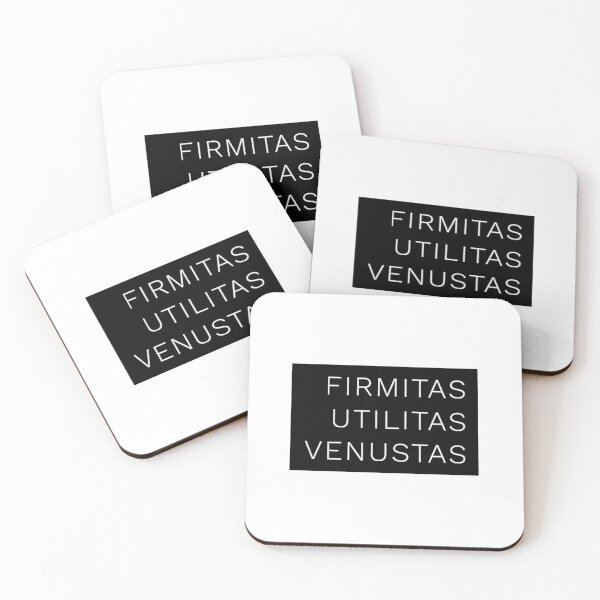 Item preview, Firmitas, Utilitas, Venustas Vitruvius - Architecture designed and sold by SLGA-Designs.