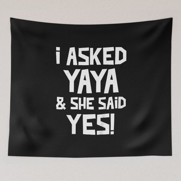 Item preview, I Ask Yaya And She Said Yes | Gift Idea  | Gift For Grandma | Gift For Grandpa | Gift For Son | Gift For Grandson designed and sold by LanPhan.