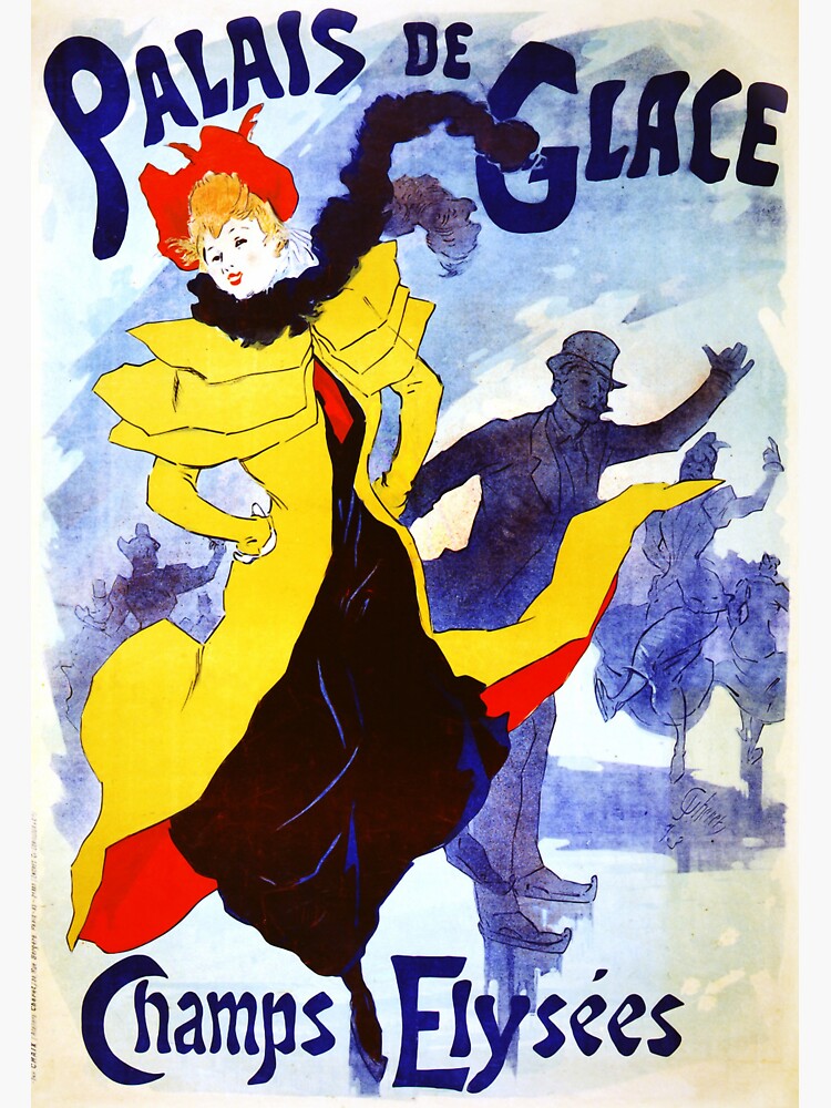 'Palais De Glace' by Jules Cheret (Reproduction) by RozAbellera