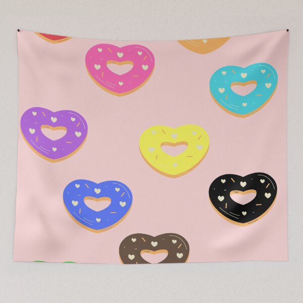 Item preview, Colorful heart Donuts designed and sold by Momo-thoughts.