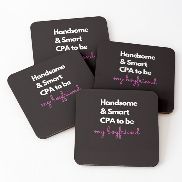 Item preview, Handsome and smart CPA to be, my boyfriend pink designed and sold by Evartdesign.